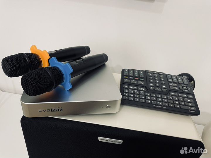 Комплект караоке Evolution evobox + микрофоны