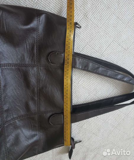 Сумка женская кожаная коричневая