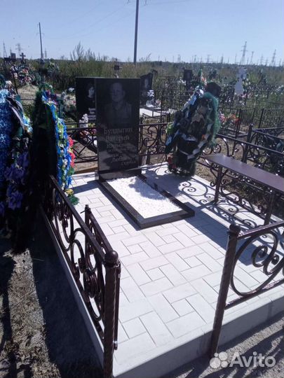 Благоустройство могил,оградки, памятники