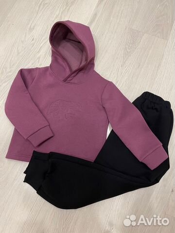 Детский теплый костюм из футера 122 р-р