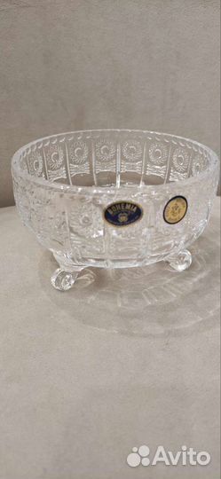 Салатник Crystal Bohemia новый 12,5 см хрусталь