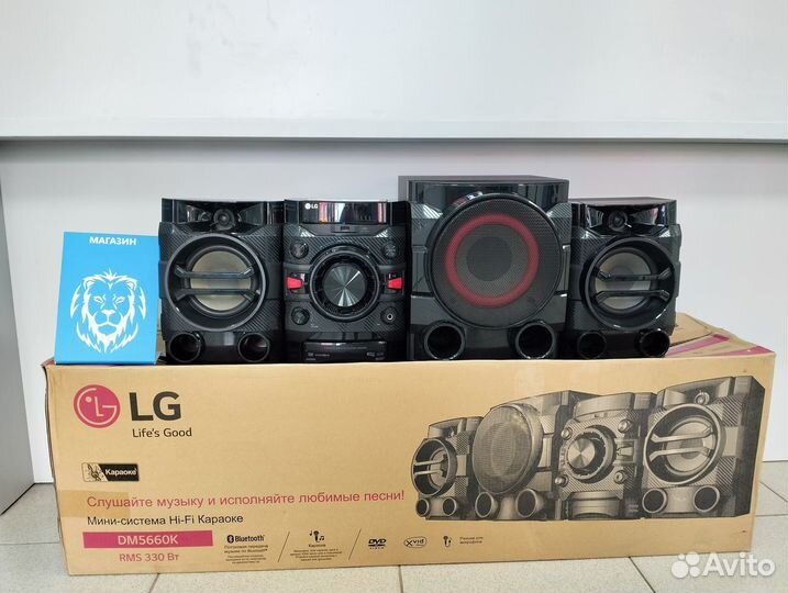 Музыкальный центр LG xboom DM5660K 330Вт (вр80)
