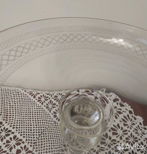 Ваза для фруктов. Царизм. Стекло Мальцов