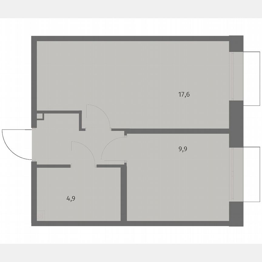1-к. квартира, 36,4 м², 2/13 эт.