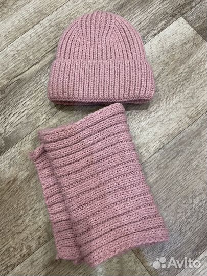Комплект шапка и шарф женские