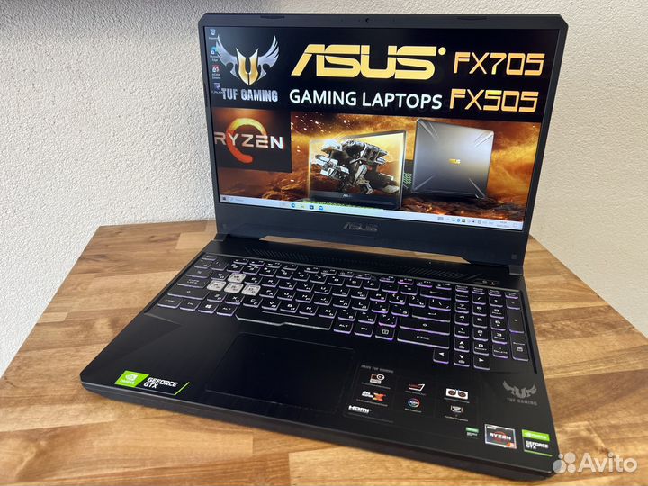2021 Asus 8 ядер Ryzen 5-3550H GTX1650 SSD256+1000