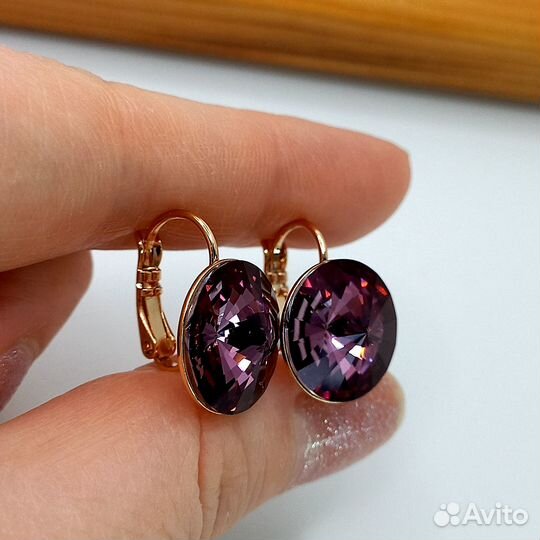 Серьги Swarovski кристаллы
