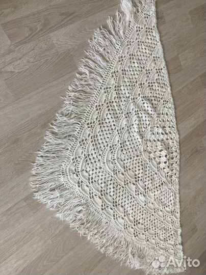 Уютная большая шаль Hand Made