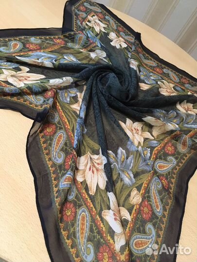 Павловопосадский платок шёлк