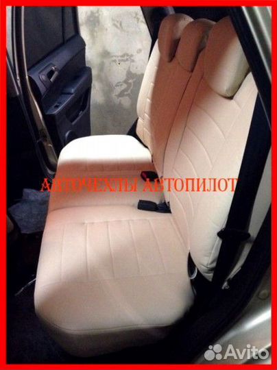 Чехлы Автопилот Ssangyong Kyron из экокожи бежевые