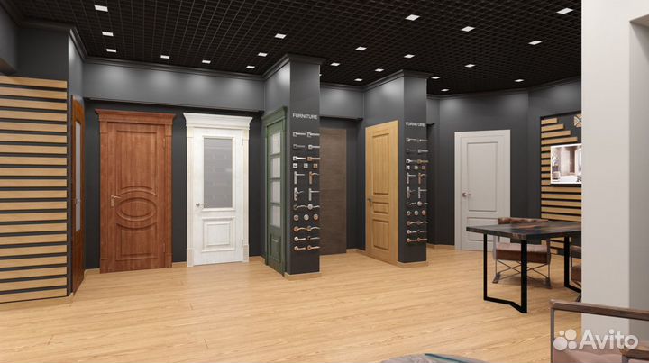 Магазин дверей с хорошими финансами