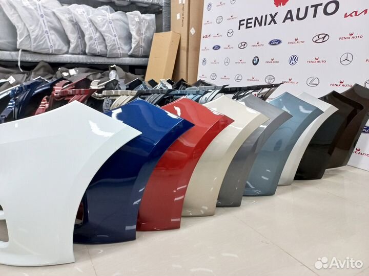 Бампер Рио 3 крашеный Рестайлинг