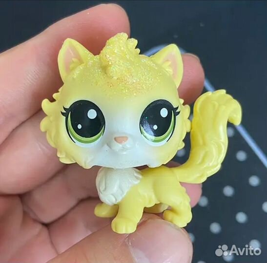 Littlest Pet Shop стоячка кошка блестящая