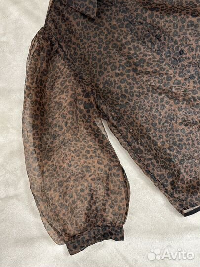 Блузка леопардовая