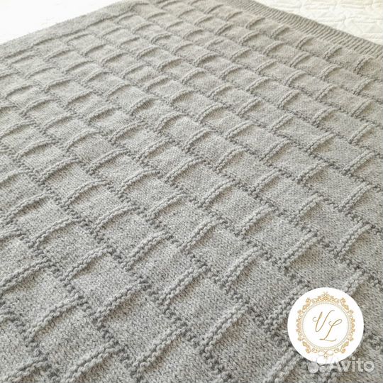 Плед детский вязаный ручная работа