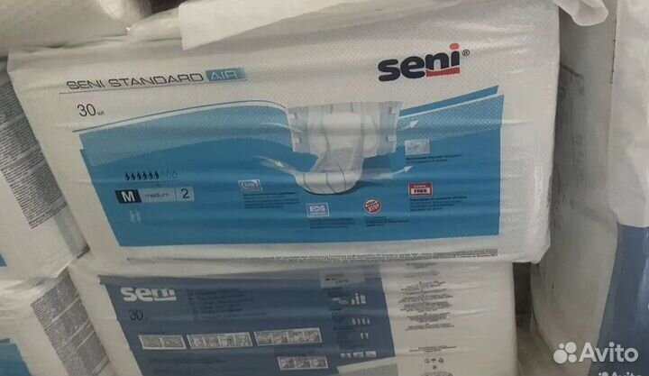 Памперсы для взрослых размер m по 30 штук