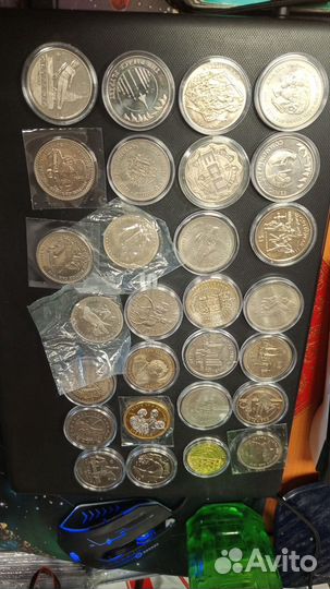 Монеты иностранные 100 штук в ассортименте