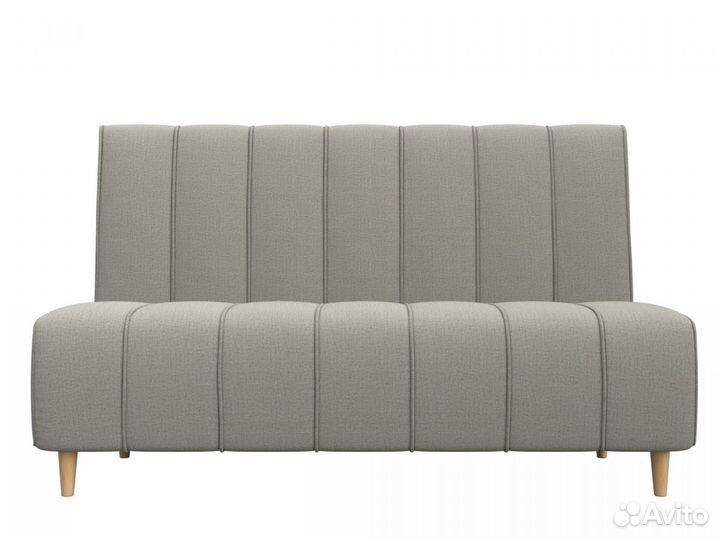 Диван кухонный прямой Ральф, рогожка, амур бежевый