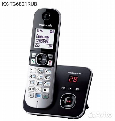 KX-TG6821RUB, dect-телефон Panasonic KX-TG6821RU Авт