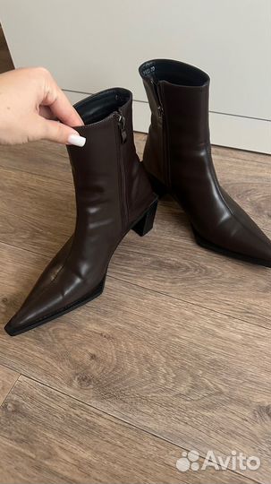 Полусапоги женские коричневые 39