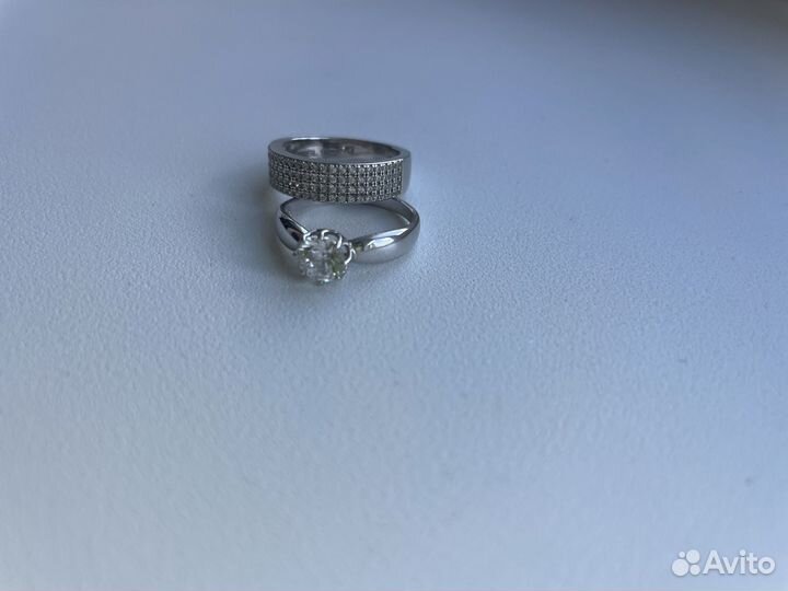 Кольцо серебро 925