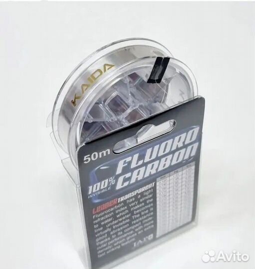 Леска Kaida fchd fluoro carbon 19 прозрачная 50м