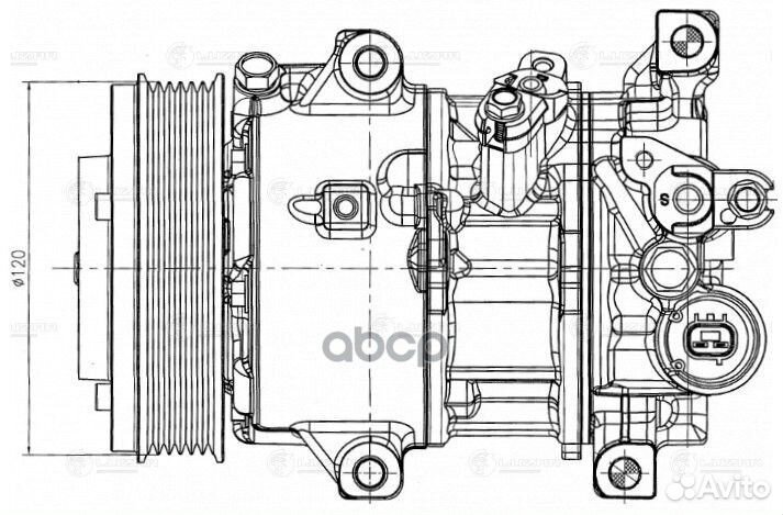 Компрессор кондиционера toyota corolla 1.6I/1.8I