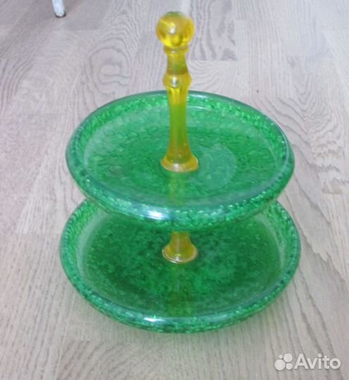 Фруктовница двухъярусная СССР винтаж