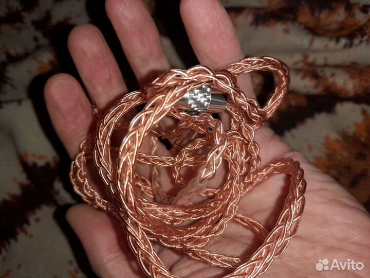 Медный 8 жильный кабель для наушников KZ8