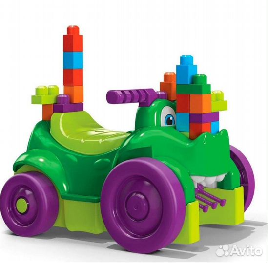 Развивающий автомобиль, каталка, mega bloks