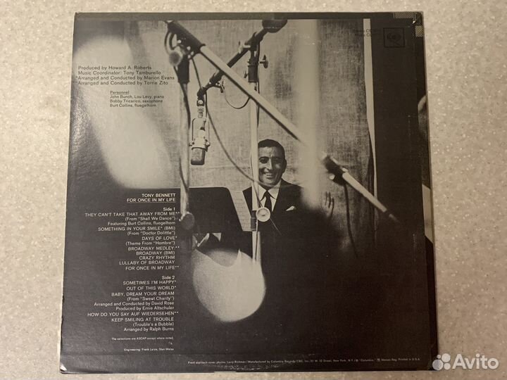 Tony Bennett-For once in my life 1st press