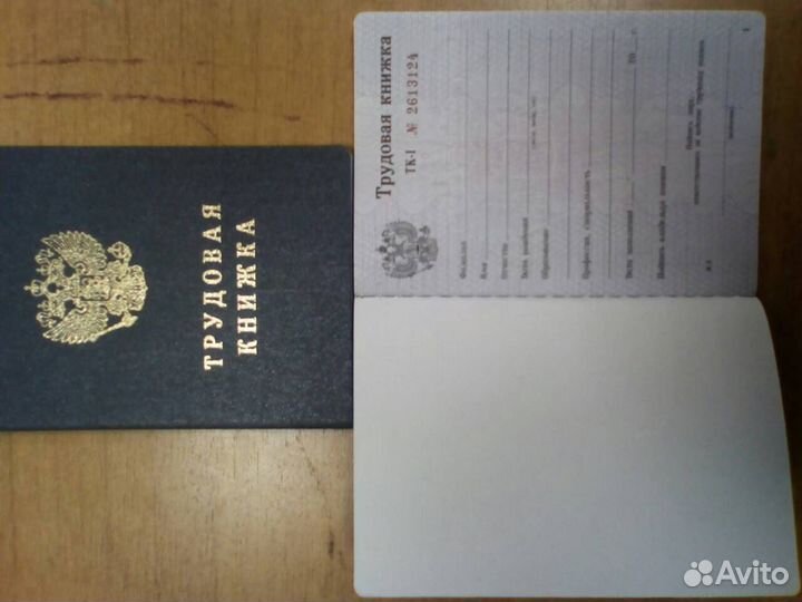 Трудовая книжка серии ТК-1