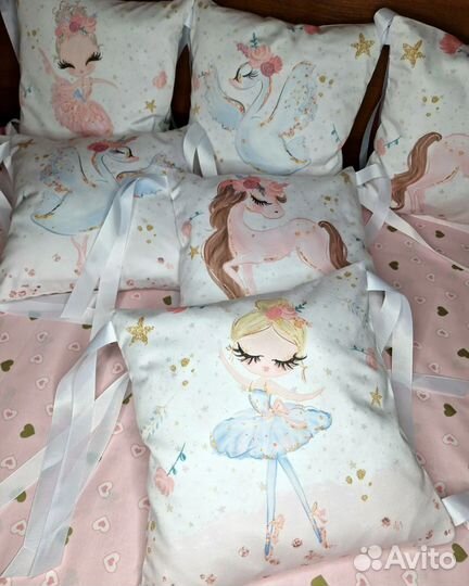 Бортики в детскую кроватку новые