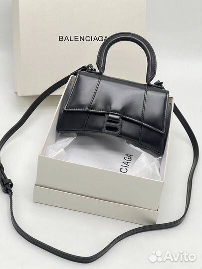 Balenciaga hourglass, люкс, натуральная кожа