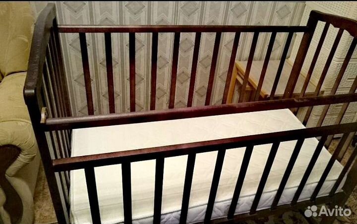 Детская кроватка Золушка + матрас Афалина Эко