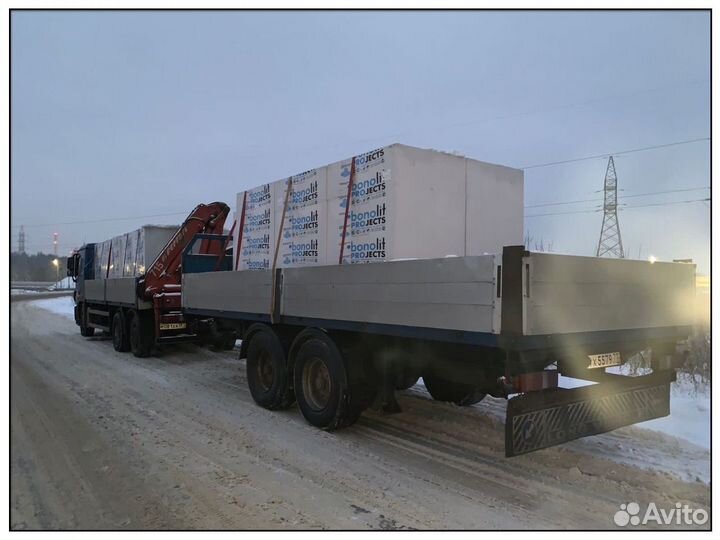 Пеноблоки газоблоки Бонолит. Доставка