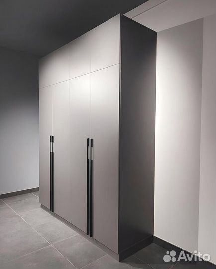 Шкаф серый матовый на заказ