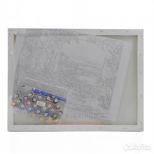 Картина по номерам 40x50 Тигр в озере