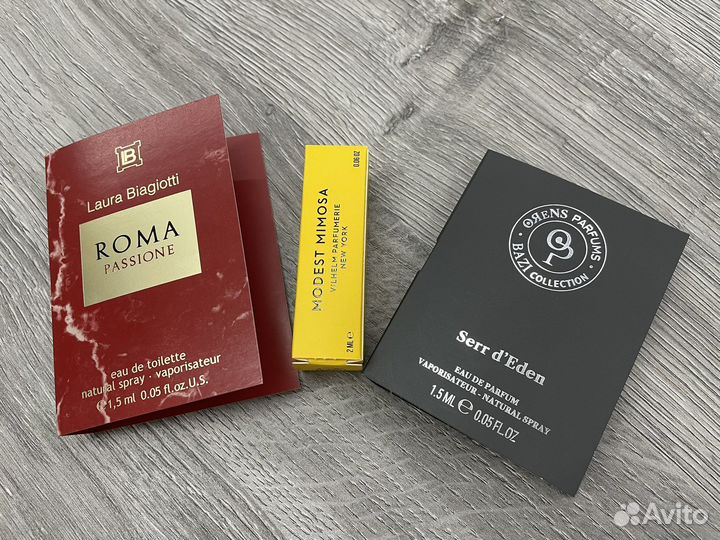 Пробники нишевой и селективной парфюмерии