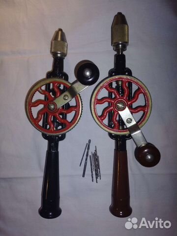 Дрель ручная СССР механическая