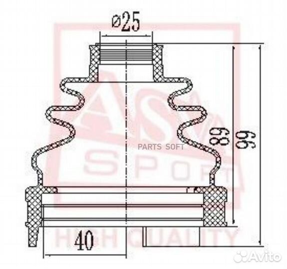Asva asbtingsv4 Пыльник шруса toyota/lexus camry 0
