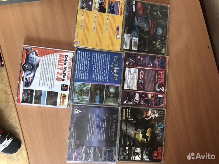 Диски с играми на sony playstation one