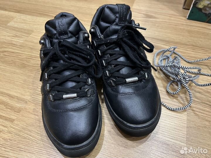 Утепленные кожаные кеды Pepe Jeans