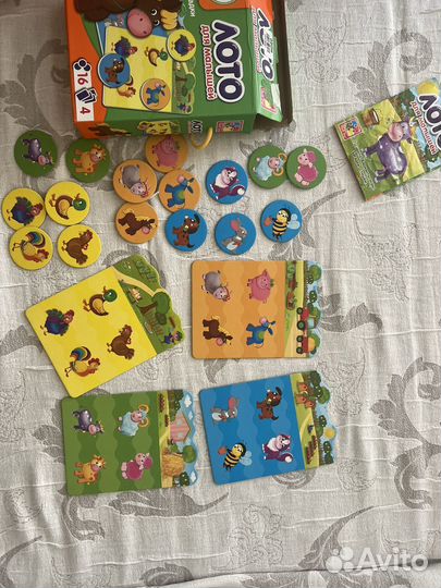 Лото для малышей развивающая игрушка от 1 года