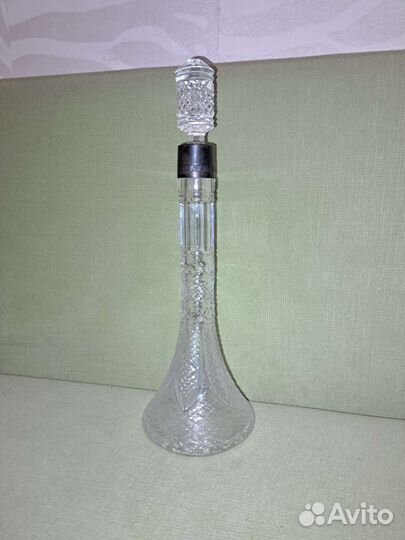 Графин хрустальный с серебром