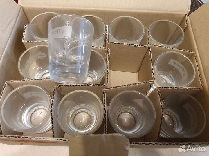 Шоты бостон, брендированные, 12шт