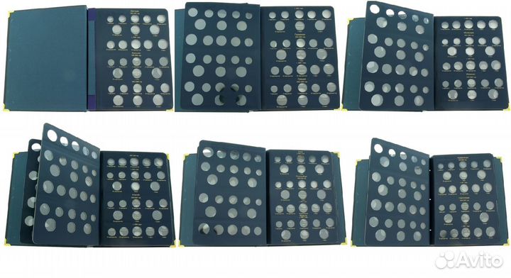 Альбом для монет Евро по номиналам и годам. Редкий