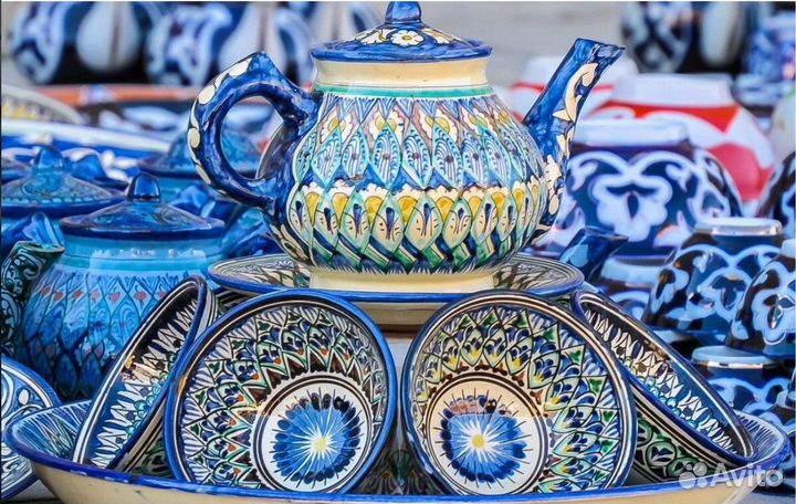 Узбекская посуда (керамика) Ляганы, Пахта