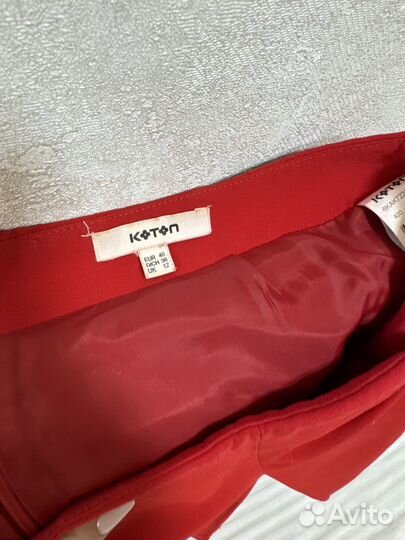 Юбка женская красная