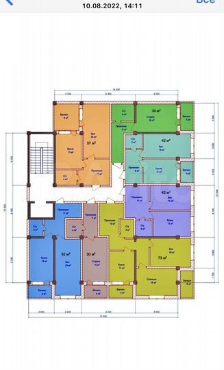 Квартира-студия, 34 м², 6/8 эт.
